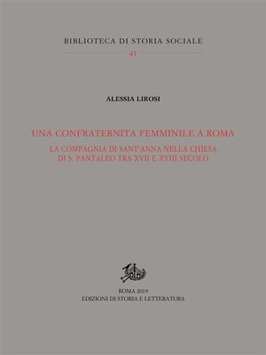cover image of Una confraternita femminile a Roma